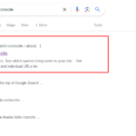 Google search console first step